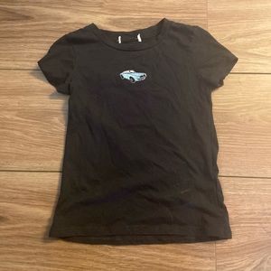 Black car T-shirt